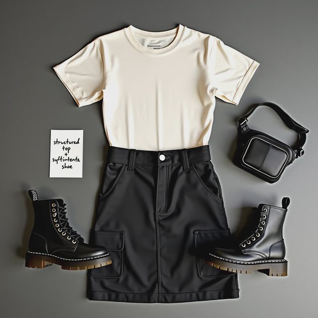 Black cargo skirt: streetwear staple or impossible to style well?