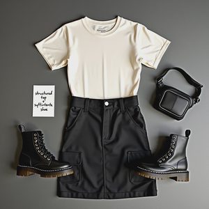 Black cargo skirt: streetwear staple or impossible to style well?