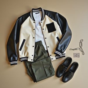 Trying to make a varsity jacket work without looking too college-core — did I pull it off?