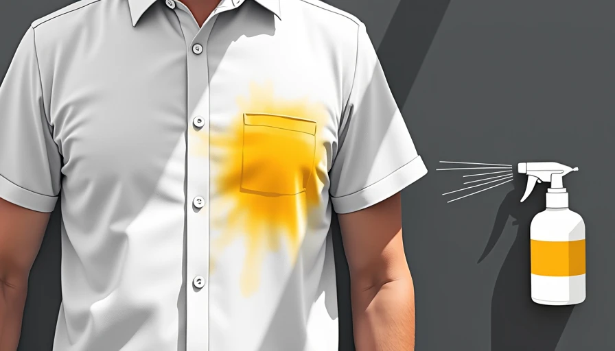 Illustration for how to remove sweat stains out