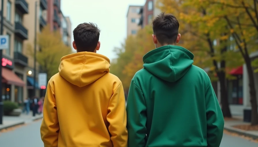 Visual context for oversized streetwear hoodie